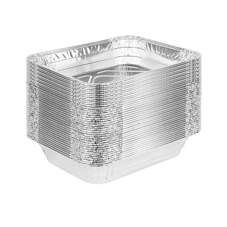 

Aluminum Pans Disposable Foil Pans (30 Pcs) - Half Size Table Deep Pans - Tin Foil Pans Great for Cooking Heating