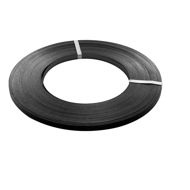 KFFKFF Bobine de Cerclage en Acier, 3/4 Po x 0,02 Po x 1640 Pi, Rouleau de Cerclage Métallique Résistant aux Environnements Difficiles, Résistance à la Rupture de 1700 Lb, Bobine de Sangle de Palette Robuste