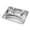 A, variant on Stainless Steel Multi Compartment Cafeteria Tray For Adults Students Kids Home Dining Divided Lunch Plate