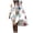 Multicolor, variant on Women's V Neck Floral Mini Dresses Long Sleeve Swimwear Beach Blouse Bikini Beachwear Swimwear Beach Skirts Flowy Boho Dress Green S-XXL