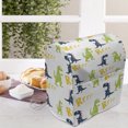 thumbnail image 3 of Dinosaur Party Stand Mixer Cover, Happy Cartoon Dino Reptile Rrrr Text on Plain Pattern, Kitchen Appliance Organizer Bag Cover with Pockets, 5 Quarts, Multicolor, by Ambesonne, 3 of 4
