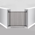 thumbnail image 2 of KidCo Angle Mount Safeway Stair Top Quick Release Bamboo Baby Gate, Gray, 2 of 8