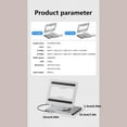 thumbnail image 5 of 10 in 1 Rotatable Laptop Adapter Holder Support PD10W Fast Speed USB3.0x3 and 4K/60Hz Output for Home Entertainment, 5 of 14