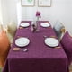 thumbnail image 4 of Mantel rectangular de lino texturizado, resistente al agua y a las manchas, mantel decorativo sin arrugas, mantel de estilo rústico para comedor, fiesta, buffet, boda, 52 x 70 pulgadas, 4 of 5