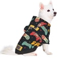 thumbnail image 2 of Fotbe Retro Video Game Sudadera con Estampado para Perros Pequeños – Suéter con Capucha para Mascotas, Tela Suave de Forro Polar con Bolsillo-Large, 2 of 7