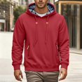 thumbnail image 2 of Winter Lined Hoodie For Men Comfort Thermal Insulation And Outdoor Adventures Men's Fuzzy Sherpa Hoodie Heavyweight Fleece Jacket Zip Up Hooded Coat, 2 of 4