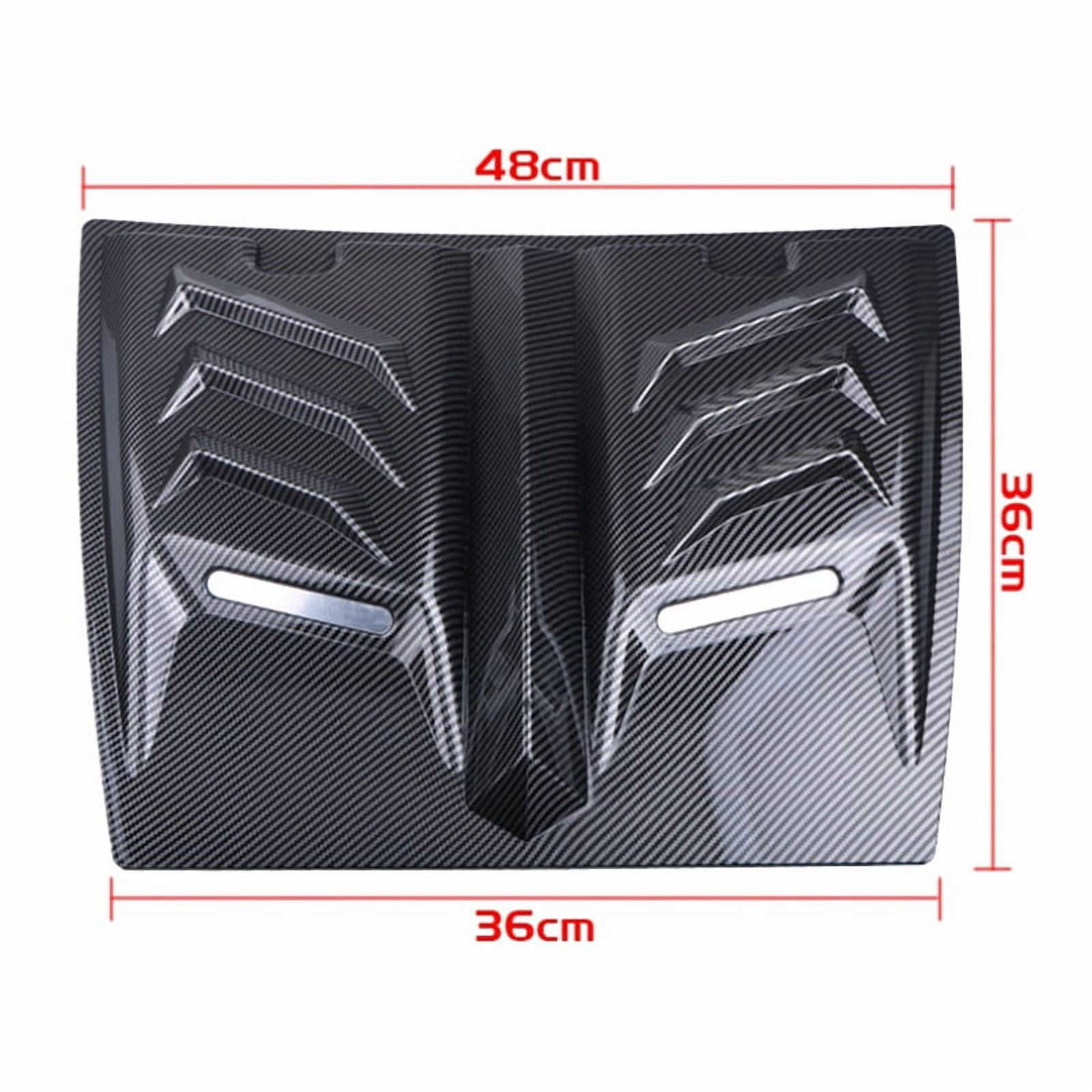 Car Air Flow Intake Hood Scoop Vent Bonnet Decorative Cover Center Side Air Outlet Hood Universal Auto Exterior Access A,1 x Car Air Flow Intake Hood,Carbon Fiber Pattern