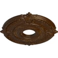 thumbnail image 3 of Ekena Millwork 18"OD x 4"ID x 5/8"P Attica Ceiling Medallion (Fits Canopies up to 5"), Hand-Painted Root Beer Crackle, 3 of 6