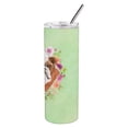 thumbnail image 3 of Carolines Treasures CK4400TBL20 English Bulldog Green Flowers Stainless Steel 20 oz Skinny Tumbler 20 oz multicolor, 3 of 3