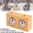 thumbnail image 5 of Temporizador de ajedrez de madera Juego de competición de torneo Reloj de ajedrez Temporizador Regalo Accesorio mecánico de cuerda, 5 of 5