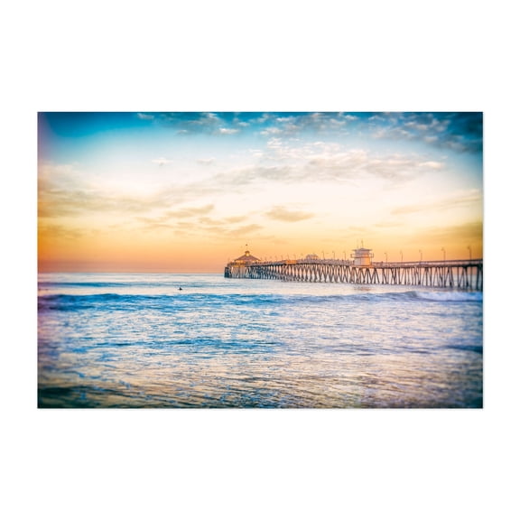 Morning Serenity at the Pier - Imperial Beach California Photography Unframed Wall Art Print 5 x 7 inches