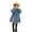 Blue, variant on Esaierr 1-9 Years Girls Wool Blend Coats Jacket for Toddler Kids,Long Sleeve Double Breasted Trench Jacket,Button Fashion Clip Cotton Coats Outwear