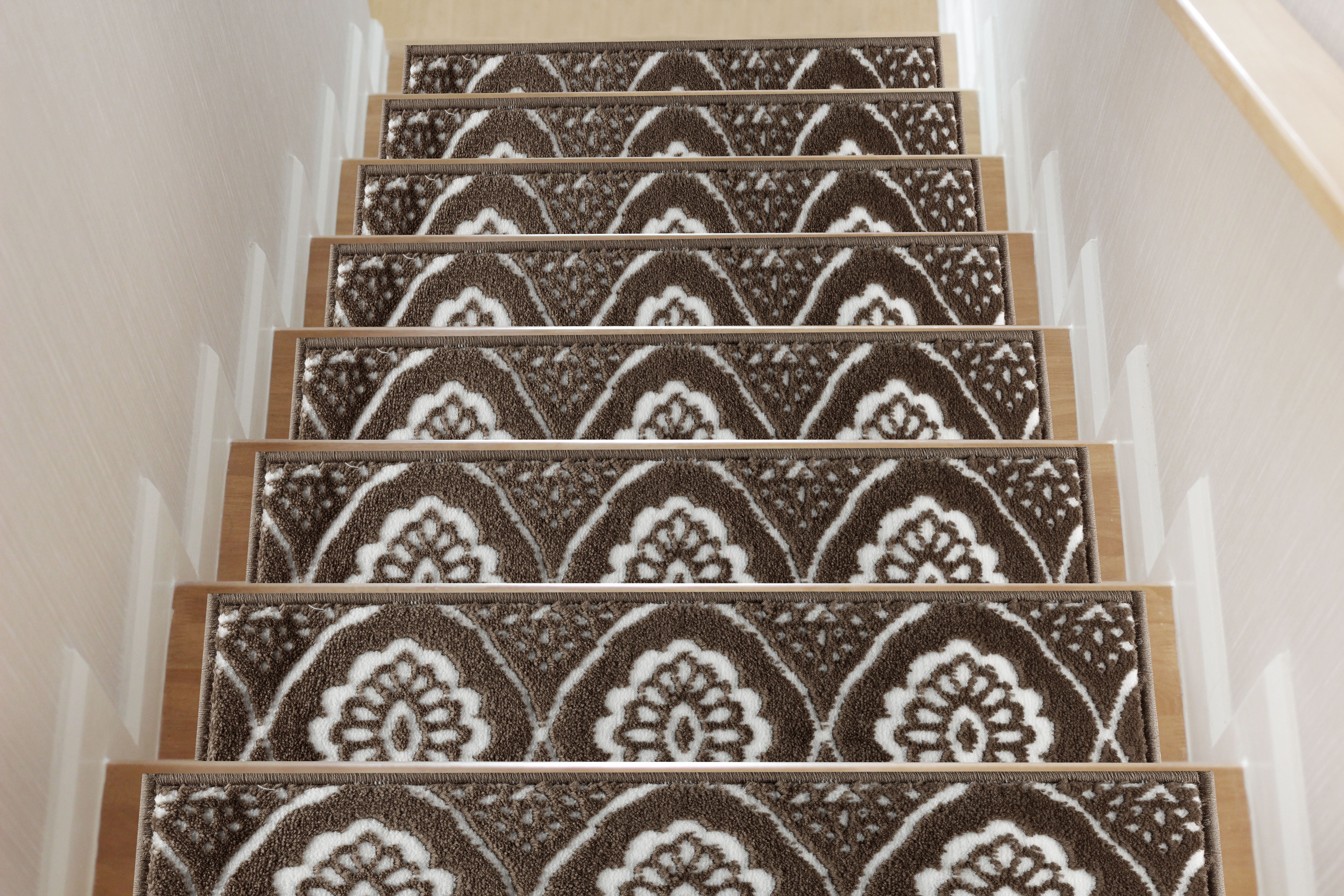 Sofia Rugs, Nonslip Stair Treads, Brown Stair Runners, Geometric Aspen