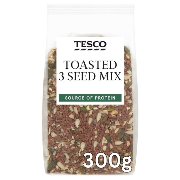 Tesco Toasted 3 Seed Mix 300G, Imported from Britain
