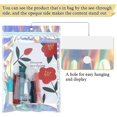 thumbnail image 3 of 50pcs Holographic Mylar Bags 8x12 inch, Resealable Foil Zip Pouch Smell Proof Baggies for Packaging Products Samples Food Storage, 3 of 5