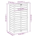 thumbnail image 2 of vidaXL Garden Tool Shed Brown 32.7"x22.4"x55.1" Solid Wood Pine, 2 of 9