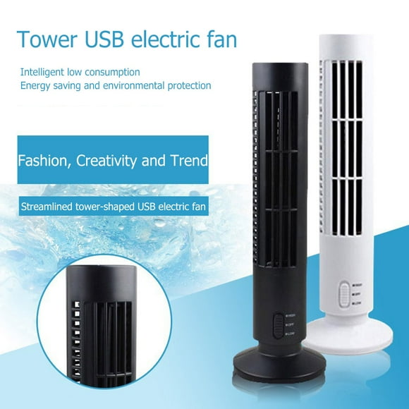 Enfriador De Aire Portátil, Ventilador Vertical Sin Aspas, Ventilador De Aire Acondicionado De Escritorio USB, Mini Ventilador De Torre De Refrigeración Para El Hogar Y La ANGGREK Otros