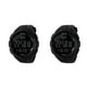 thumbnail image 4 of Jumpingount Man Watch Waterproof Stylish Sports Date Wristwatch Watches Gifts Home Outdoor Birthday Festival Indoor Electronic Display Negro 2piezas Jumpingount CBP035313, 4 of 6