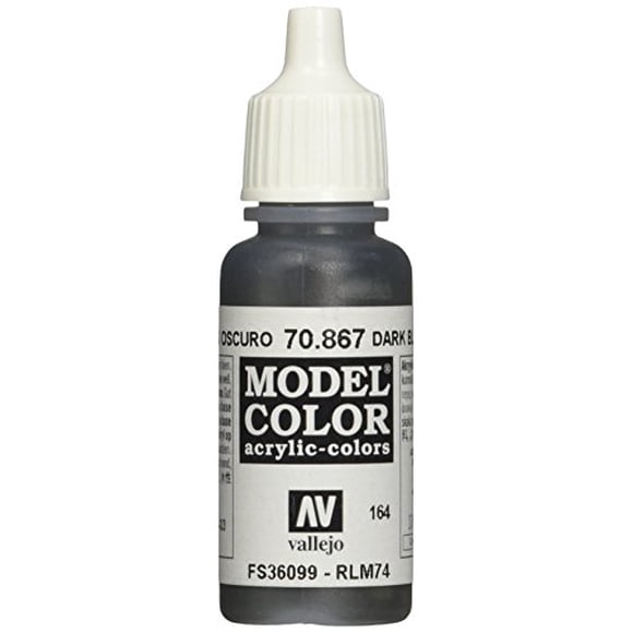 Vallejo Dark Blue Grey Model Color 1 Paint, 17ml