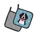 thumbnail image 2 of Carolines Treasures BB1671PTHD Snowflake Bernese Mountain Dog Pair of Pot Holders  7.5HX7.5W multicolor, 2 of 3