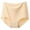 B, variant on Women Underwear Plus Size High Waist Solid Color Briefs Stretchy Ice Silk Traceless Briefs Stretchy Female Underpanty Panties Comfort Undergarments