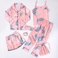 thumbnail image 2 of Girls Pajama Set Dot Print Long Sleeve Collared Sleepwear and Loungewear Outfit for Kids Pink 5 Years-6 Years, 2 of 4