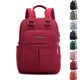 thumbnail image 1 of Mochila de nailon para mujer, impermeable, para portátil, para estudiantes (roja), 1 of 6