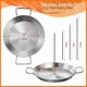 thumbnail image 2 of Skewer for Grill, Stainless Steel Vertical Skewer, Brazilian Vertical Spit Stand with 3 Removable Spikes(8/10/12Inch),A, 2 of 5