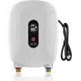 thumbnail image 1 of Calentador de agua eléctrico sin tanque, calentador de agua eléctrico de 3000 W con pantalla digital, calentador de agua instantáneo a pedido, calentador de agua debajo del fregadero., 1 of 5
