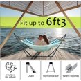 thumbnail image 5 of Tranquillo Hamac Universel avec Supports en Acier Enduit Électrostatique, Support de Hamac Réglable et Pliable avec Filet en Polyester à 2 Couches et Sac de Transport pour 2 Personnes. Toile - Feuille Bleue, 5 of 5