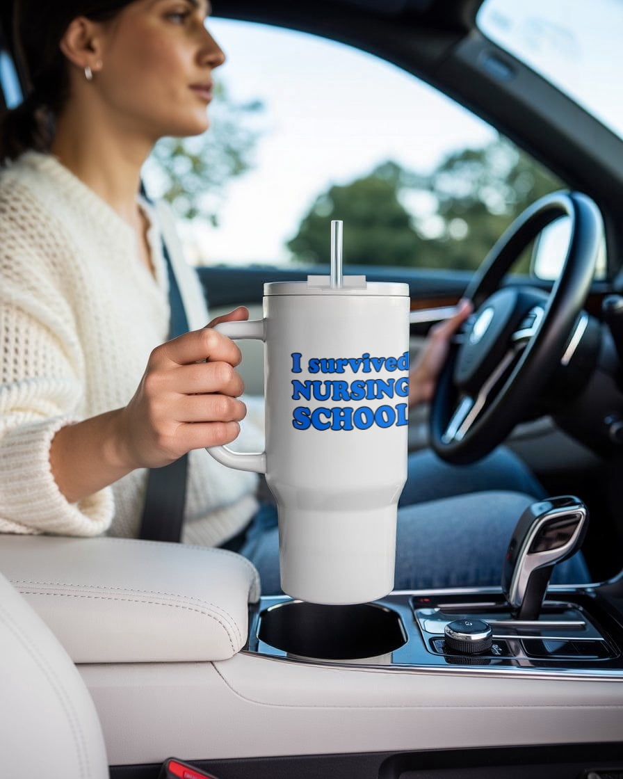 I Survived Nursing School Blue, 30oz Tumbler