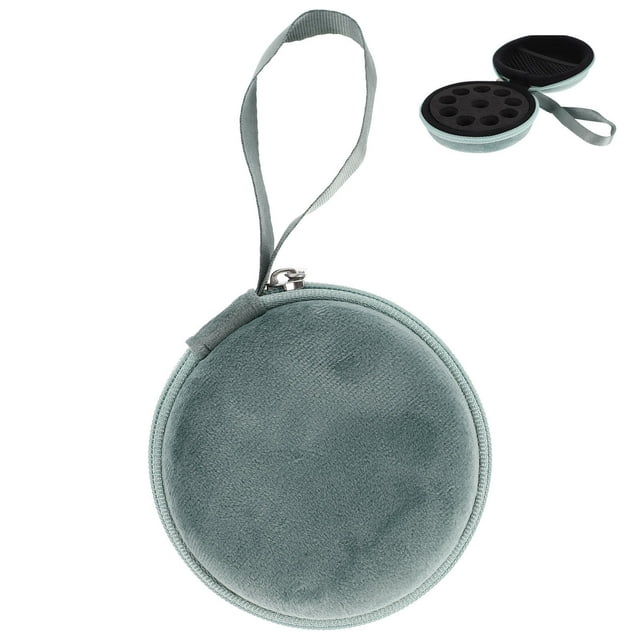 SHISUYAN Étui de Voyage pour Huiles Essentielles Design Rond Portable pour Vernis à Ongles Rangement et Protection 1 Ensemble
