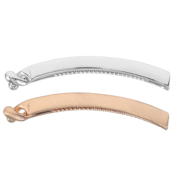 GAXIRE 2pcs French Style Barrette Hair Clip Zinc Alloy Daily Life Assorted Color Women