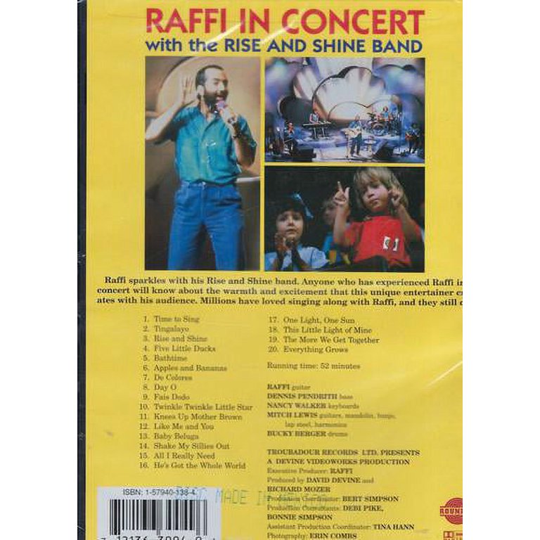 Raffi in Concert With the Rise and Shine Band (DVD), Rounder