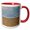 Red/White, variant on 3drose, France, Provence, Sault, Hillsides of Wildflowers., 11oz Two-tone Red Mug