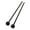 Black, variant on Gieenan 1Pair Steel Tongue Drum Mallet Glockenspiel Drum Stick Rubber Drumsticks with Wood Handle Percussion Instrument Parts