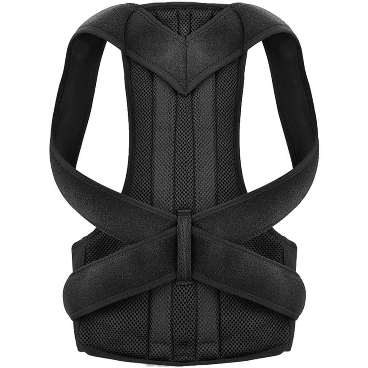 JTWEEN Posture Corrector Back Brace Support Belts,Upper Back Pain Relief Adjustable Size with Waist Support Wide Strapsfor Women and Men