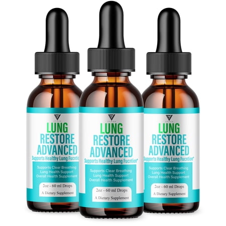 (3 Pack) Lung Restore Drops, LungRestore Advanced Lung Flow Support Drops (6oz)