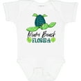 thumbnail image 3 of Inktastic Miami Beach, Florida Happy Sea Turtle Boys or Girls Baby Bodysuit, 3 of 5