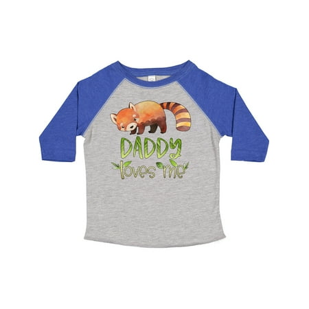 

Inktastic Daddy Loves Me Cute Red Panda Gift Toddler Boy or Toddler Girl T-Shirt