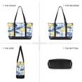 thumbnail image 6 of FORMRS Canvas Laptop Tote Bag for Women with 15.6" Computer Compartments Shoulder Handbag, Light Blue Lemon, 6 of 7