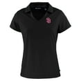 thumbnail image 2 of Women's Cutter & Buck  Black San Diego Padres City Connect Daybreak Eco Recycled V-Neck Polo, 2 of 3