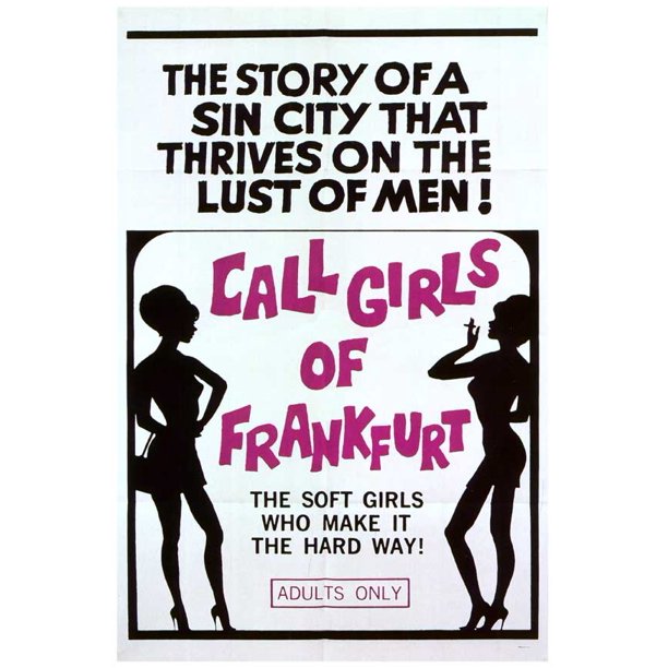 Call Girls Of Frankfurt Movie Poster Style A 11 X 17 1966 Walmart Com Walmart Com