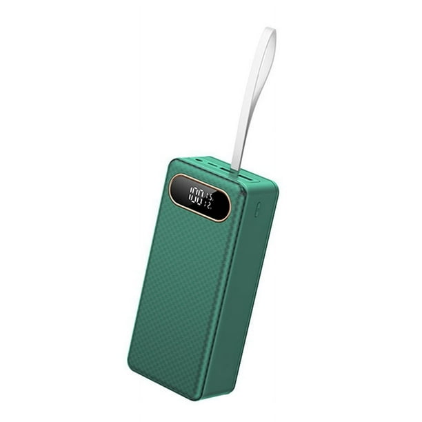 Estuche para Batería Externa 18650 QC3.0 15 W PD Carga Rápida 21x18650 Caja de Almacenamiento de Batería Carcasa de Carga Inalámbrica de 15 W Verde