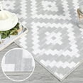 thumbnail image 7 of HOMERRY Area Rug 4' x 6' Washable Rug for Living Room Modern Geometric Pattern Carpet, Gray, 7 of 7