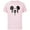 Soft Pink, variant on Disney Mickey Mouse Spooky Wiggly Face Retro Distressed - Short Sleeve Cotton T-Shirt for Adults - Customized-Athletic Heather