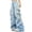 Light Blue, variant on CIENVNSTG Cargo Pants For Women Baggy Casual High Waisted Solid Color Drawstring Loose Fit Wide Leg Y2K Streetwear Soft Comfy Stylish Palazzo Bottoms Daily Daily Street Daily Outfit Wear Green L