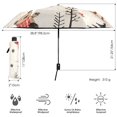 thumbnail image 3 of FORMRS Travel Umbrella Folding Auto Open Close Windproof Rain UV Protection, Retro Christmas Forest, 3 of 8