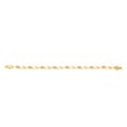 thumbnail image 2 of Gem Stone King 4.09 Ct Peach Morganite White Diamond 18K Yellow Gold Plated Silver Tennis Bracelet for Women, 2 of 5