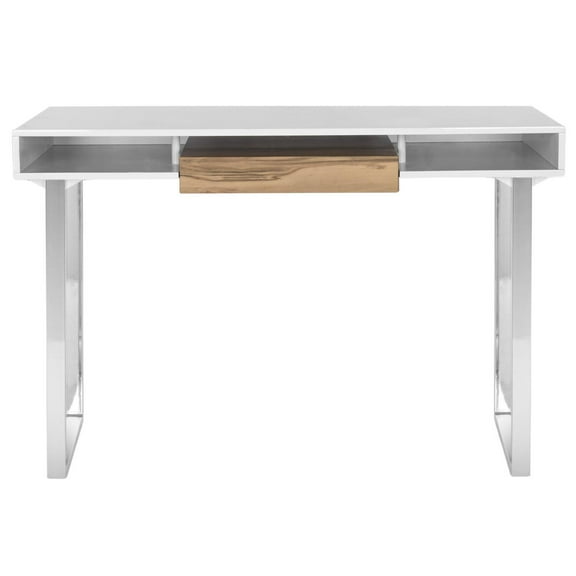 Safavieh Metropolitan Modern Glam Lacquer Computer Desk, White